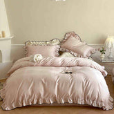 Sweetheart French Ruffle Egyptian Cotton Duvet Cover Set | Yedwo